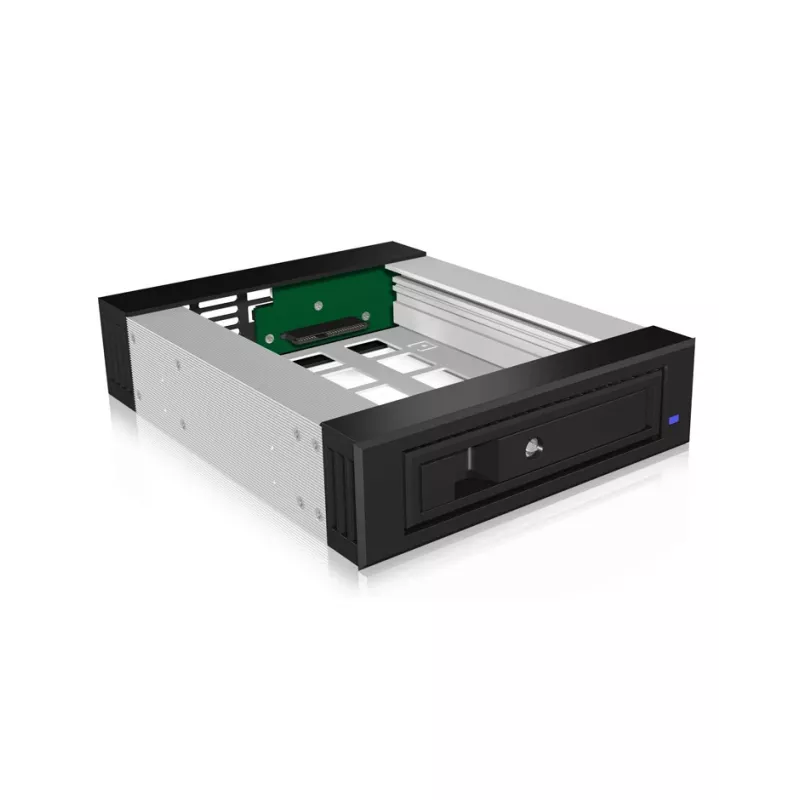 ICY BOX IB-129SSK-B 13,3 cm (5,25 collu) priekšējais panelis melns