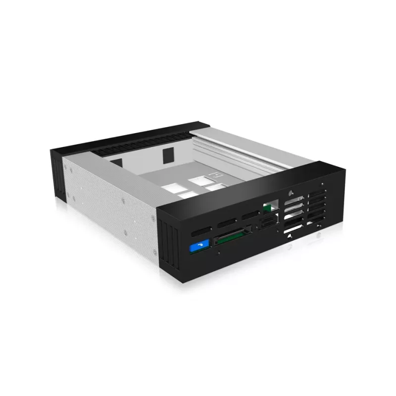 ICY BOX IB-129SSK-B 13,3 cm (5,25 collu) priekšējais panelis melns