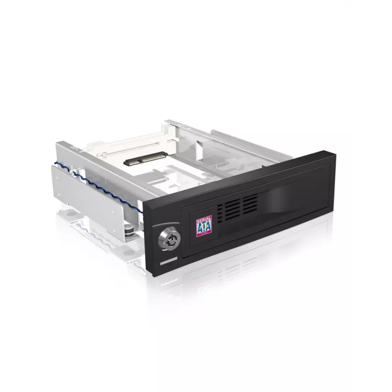ICY BOX IB-168SK-B 13.3 cm (5.25 collu) paneļa turētājs Melns