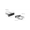 ICY BOX IB-168SK-B 13.3 cm (5.25 collu) paneļa turētājs Melns