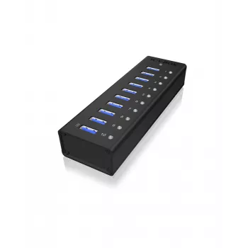 ICY BOX IB-AC6110 USB 3.2 Gen 1 (3.1 Gen 1) Type-B 5000 Mbit/s melns