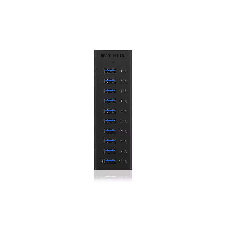 ICY BOX IB-AC6110 USB 3.2 Gen 1 (3.1 Gen 1) Type-B 5000 Mbit/s melns