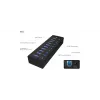 ICY BOX IB-AC6110 USB 3.2 Gen 1 (3.1 Gen 1) Type-B 5000 Mbit/s melns