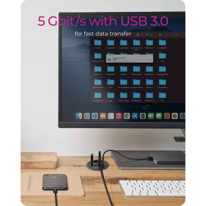 ICY BOX IB-HUB1403 USB 3.2 Gen 1 (3.1 Gen 1) Type-A 5000 Mbit/s melns