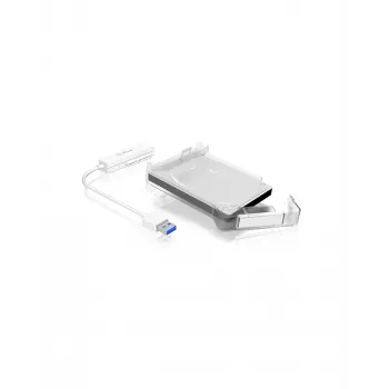 ICY BOX IB-AC703-U3 HDD/SSD korpuss Balts 2,5 collu