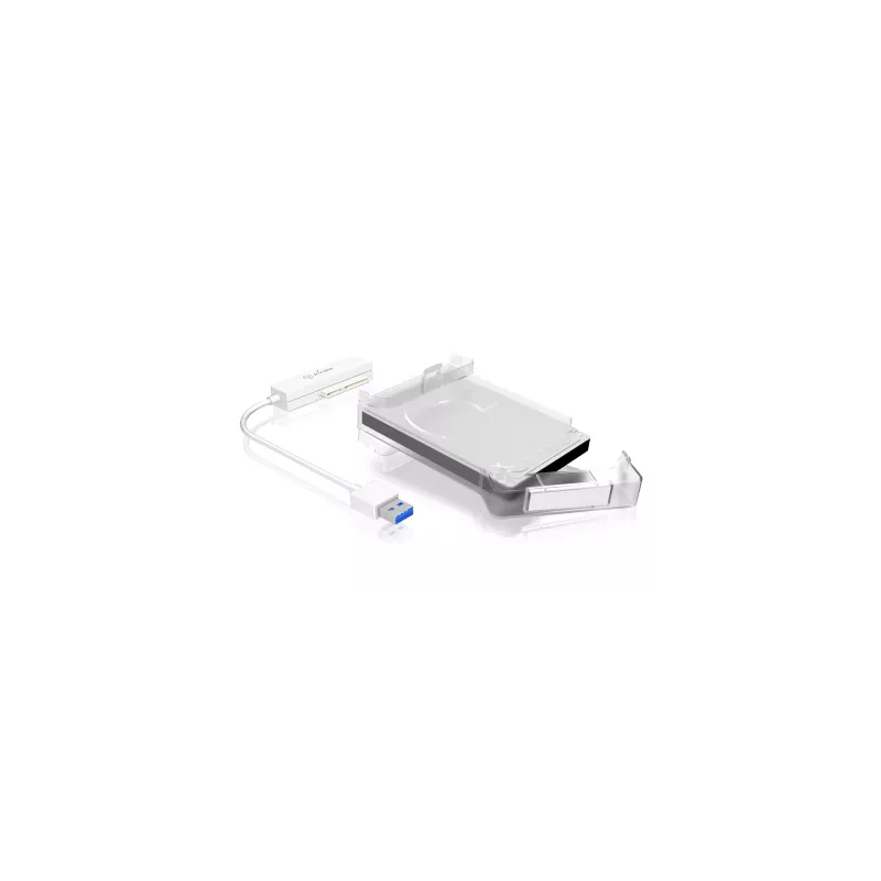 ICY BOX IB-AC703-U3 HDD/SSD korpuss Balts 2,5 collu