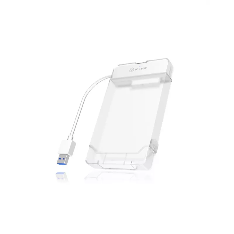 ICY BOX IB-AC703-U3 HDD/SSD korpuss Balts 2,5 collu