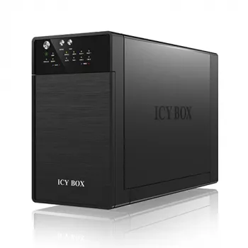 ICY BOX IB-RD3620SU3 disku masīvs 0 TB Galddators Melns