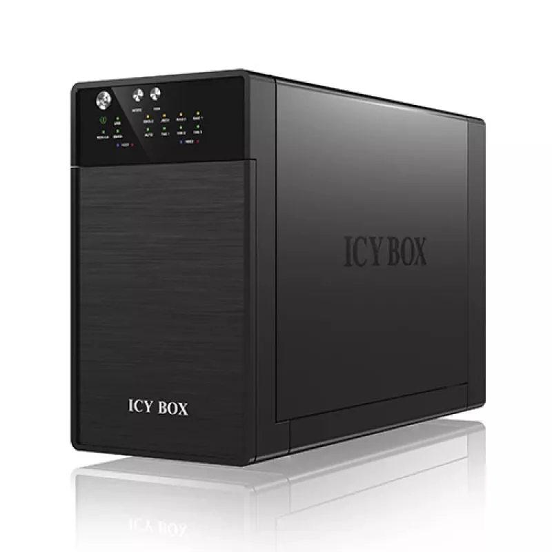 ICY BOX IB-RD3620SU3 disku masīvs 0 TB Galddators Melns
