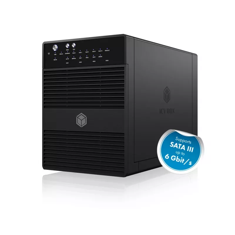 ICY BOX IB-RD3640SU3 HDD korpuss Melns 3.5 collas