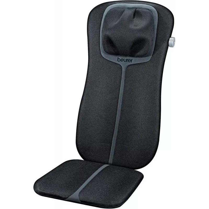 Masāžas sēdekļa pārvalks Beurer MG 254 — šiatsu muguras un kakla masieris, sildīšanas funkcija, melns, 5,4 kg