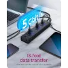 ICY BOX IB-AC6113 USB 3.2 Gen 1 (3.1 Gen 1) Type-B 5000 Mbit/s melns
