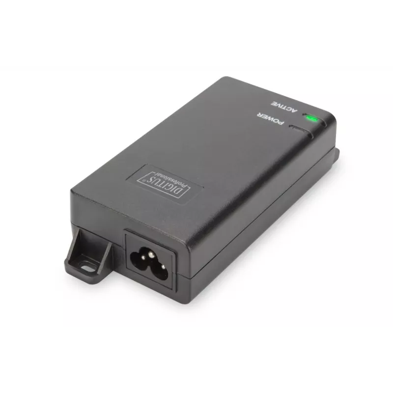 DIGITUS PoE+ inžektors, 802.3at 10/100/1000 Mbps izeja maks. 48V, 30W