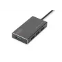 DIGITUS USB 3.0 centrmezgls, 4 portu, ietver 5V/2A barošanas bloku, alumīnija korpuss
