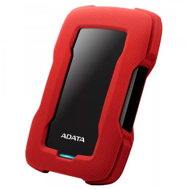 Ārējais HDD ADATA HD330 2TB 2.5 collas USB 3.2 Gen 1 Sarkans, triecienizturīgs, 256 bitu AES
