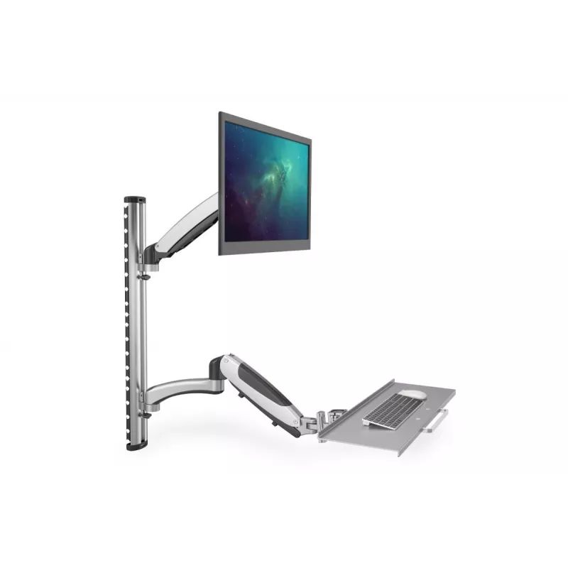 DIGITUS Elastīgs sienas stiprinājums darba vietām monitoram un tastatūrai (DA-90354)