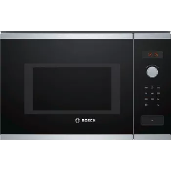 Bosch Serie 4 BFL553MS0 mikroviļņu krāsns Melna, Nerūsējošais tērauds Kombinētā mikroviļņu krāsns Iebūvējama 25 L 900 W