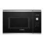 Kombinētā mikroviļņu krāsns Bosch Serie 6 BEL554MS0 — iebūvējama, 900 W mikroviļņu jauda, 25 L, kvarca grils, konvekcija, nerūsējošais tērauds