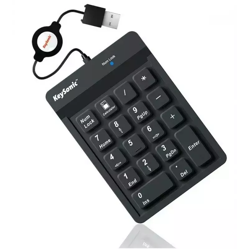 KeySonic ACK-118BK cipartastatūra Universāls USB Melns