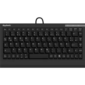 KeySonic ACK-595C+ (US) tastatūra Mājas USB QWERTY US angļu Melns