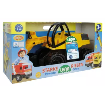 Lena GIGA TRUCKS Excavator Pro, Ekskavators, 3 gadi, Melns, Dzeltens
