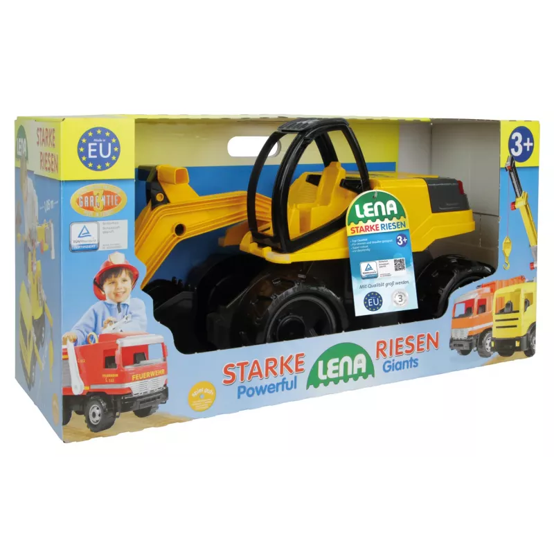 Lena GIGA TRUCKS Excavator Pro, Ekskavators, 3 gadi, Melns, Dzeltens