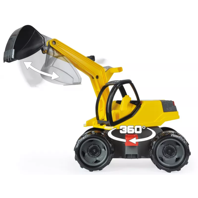 Lena GIGA TRUCKS Excavator Pro, Ekskavators, 3 gadi, Melns, Dzeltens