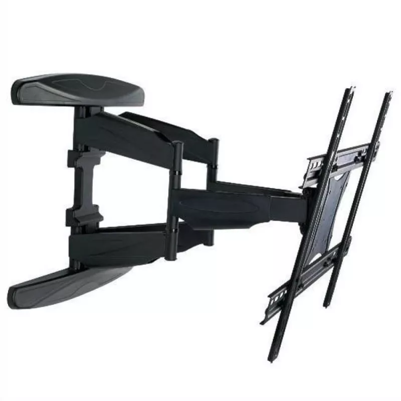 Techly 40-80 īpaši plāns, pilnas kustības LCD TV stiprinājuma kronšteins pie sienai, melns, ICA-PLB 172L