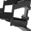 Techly 40-80 īpaši plāns, pilnas kustības LCD TV stiprinājuma kronšteins pie sienai, melns, ICA-PLB 172L