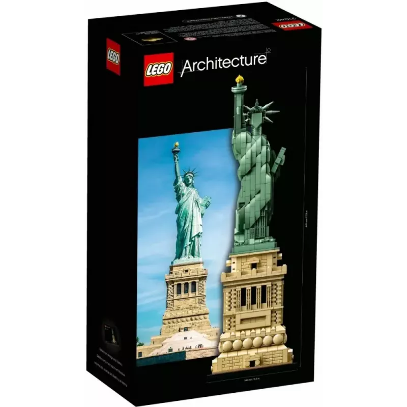 LEGO Architecture Brīvības statuja 21042 būvkomplekts — 1 685 detaļas, detalizēts Brīvības statujas modelis