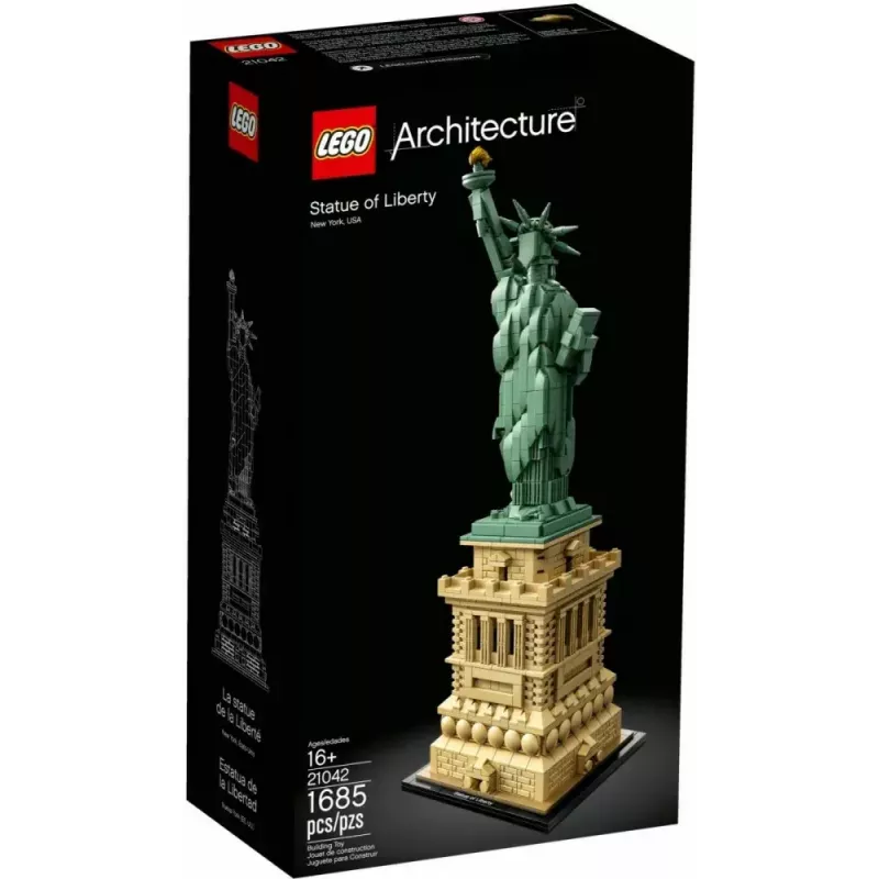 LEGO Architecture Brīvības statuja 21042 būvkomplekts — 1 685 detaļas, detalizēts Brīvības statujas modelis
