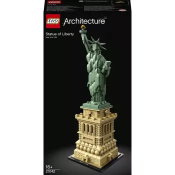 LEGO Architecture Brīvības statuja 21042 būvkomplekts — 1 685 detaļas, detalizēts Brīvības statujas modelis