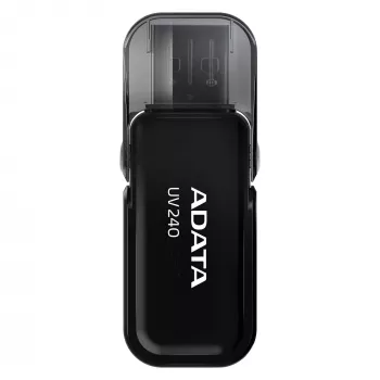USB zibatmiņa ADATA UV240 32 GB USB 2.0 Type-A, melna, vāciņa dizains
