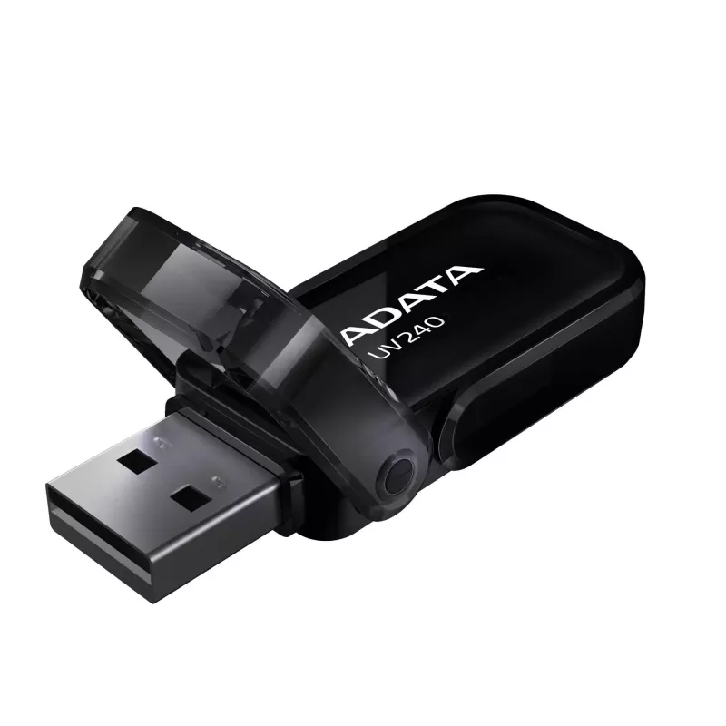 USB zibatmiņa ADATA UV240 32 GB USB 2.0 Type-A, melna, vāciņa dizains