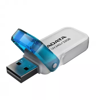 USB zibatmiņa ADATA UV240 32 GB USB Type-A 2.0, balta, vāciņa formas faktors