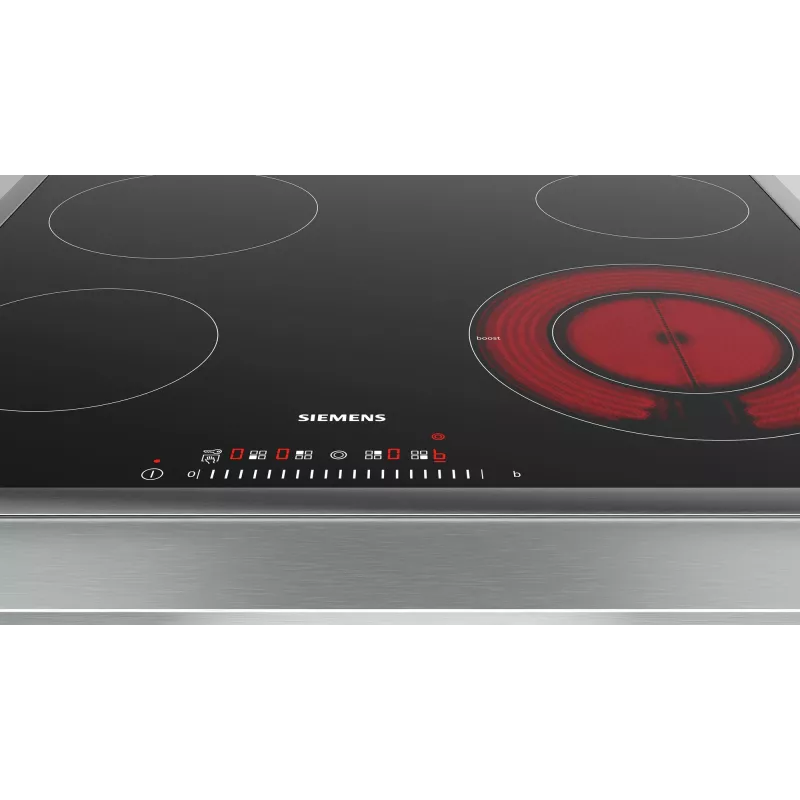 Siemens iQ300 ET645FFN1E hob Melns Built-in 60 cm Ceramic hob 4 zone(s)