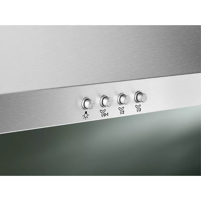 Sienas nosūcējs Electrolux LFC319X, nerūsējošais tērauds, 898×(69–102)×450 mm, 420 m³/h, 3 ātrumi, metāla filtri