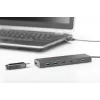DIGITUS USB 3.0 centrmezgls, 7 porti, ieskaitot 5V/3,5A barošanas bloku, alumīnija korpuss