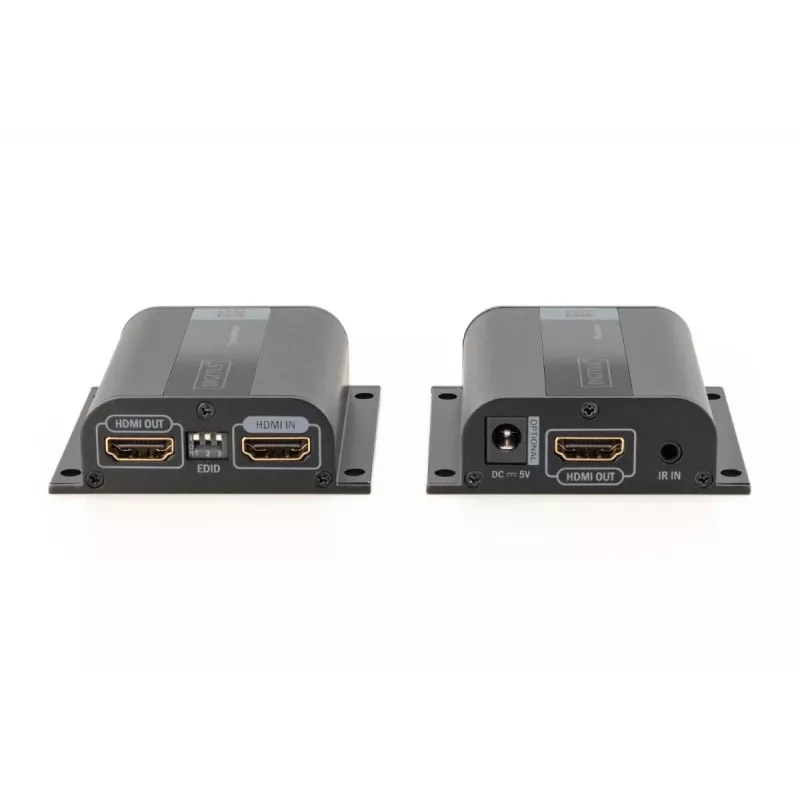 DIGITUS HDMI paplašinātāja komplekts, 50 m pa tīkla kabeli (CAT6/6a/7), EDID, 1x HDMI cilpas izeja, FHD 1080p