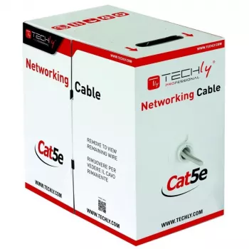 Techly ITP8-FLU-0305 networking kabelis pelēka 305 m Cat5e U/UTP (UTP)