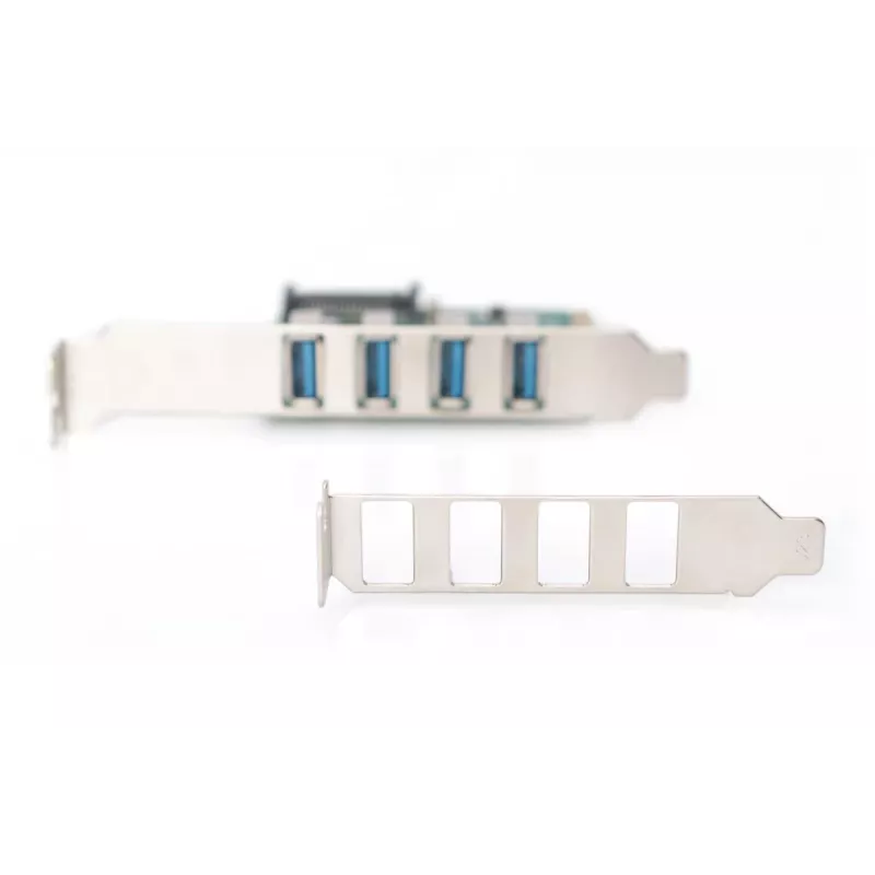 DIGITUS USB 3.0, 4 Portu, PCI-e papildinājuma karte 4 Porti A/F ārējie VL805 mikroshēmojums