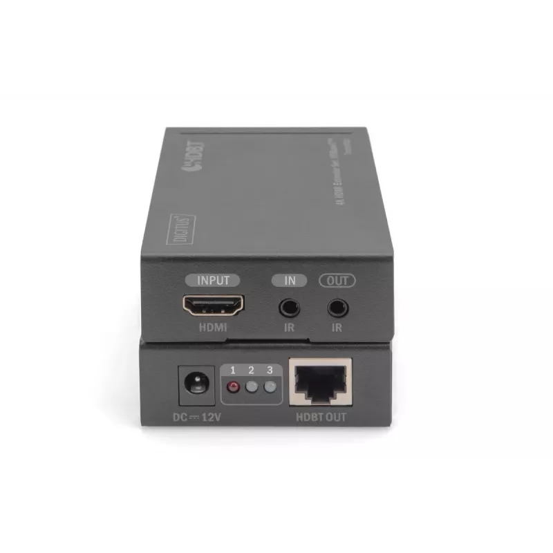 DIGITUS 4K HDMI Extender Set, HDBaseT 70 m over tīkla kabelis (Cat 5E, 6, 7) UHD 4K2K/30 Hz