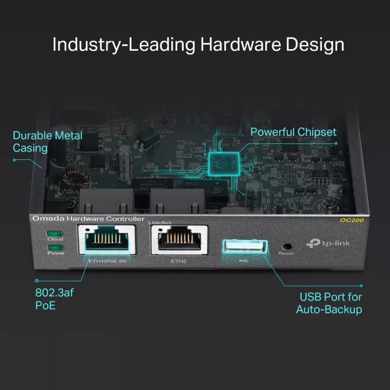 TP-Link Omada Hardware Controller, melns, iekšējā, 1200 MHz, 1024 MB, DDR3, 4000 MB