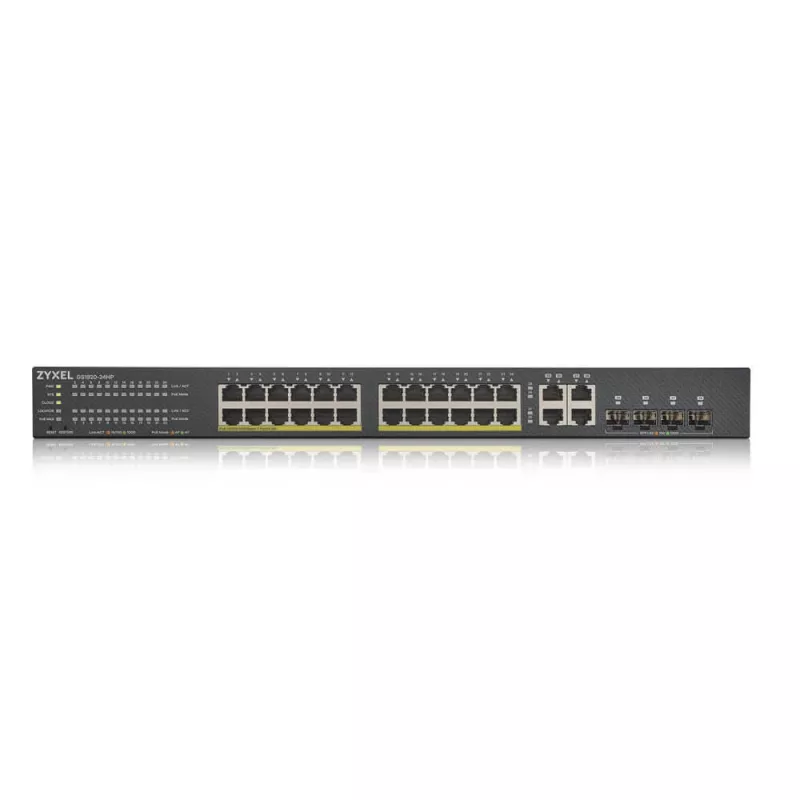 Zyxel GS1920-24HPV2 Pārvaldāms Gigabit Ethernet (10/100/1000) Power over Ethernet (PoE) Melns
