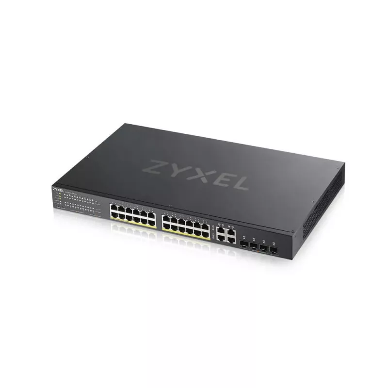 Zyxel GS1920-24HPV2 Pārvaldāms Gigabit Ethernet (10/100/1000) Power over Ethernet (PoE) Melns