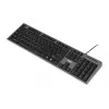 Vadu klaviatūras un peles komplekts IBOX IKMS606 — pilna izmēra QWERTY UK angļu klaviatūra, USB, melna, pele 800 DPI