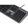 Vadu klaviatūras un peles komplekts IBOX IKMS606 — pilna izmēra QWERTY UK angļu klaviatūra, USB, melna, pele 800 DPI