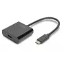 DIGITUS USB-C uz HDMI adapteris, 4K/30Hz kabeļa garums: 20 cm, melns
