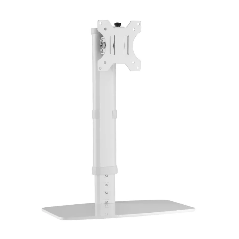 Techly ICA-LCD 260 monitora stiprinājums / statīvs 68,6 cm (27 collas) galdam, balts