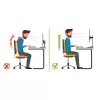Techly ICA-LCD 260 monitora stiprinājums / statīvs 68,6 cm (27 collas) galdam, balts